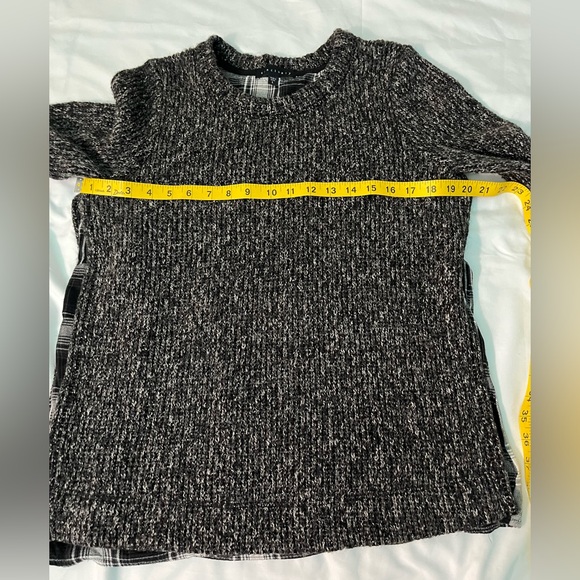 Sanctuary Black and White Plaid Sweater - Picture 4 of 9